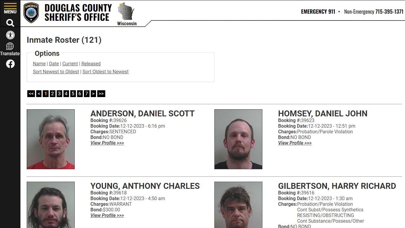 Inmate Roster - Current Inmates Booking Date Descending - Douglas ...